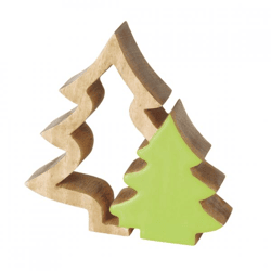 Boltze Figur „Tanne“ aus Mangoholz, 19 cm