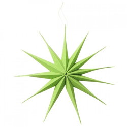 Boltze Weihnachtsstern „Kassio“, grün, 40 cm