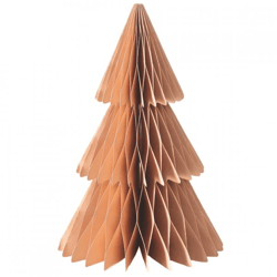 Boltze Weihnachtsbaum Favora Papier beige 40 cm