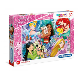 Clementoni 26995 - Disney Princess - 60 pieces jigsaw puzzle - Supercolor