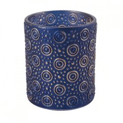 Countryfield Teelichthalter Hailey M blau 10 cm