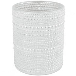 Countryfield tea light holder Hailey M white/silver 10 cm