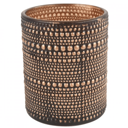 Countryfield Teelichthalter Nelle L schwarz/bronze 12,5 cm
