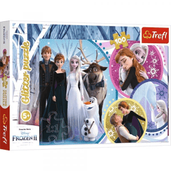 Disney Frozen - Glitter Puzzle 100 Teile
