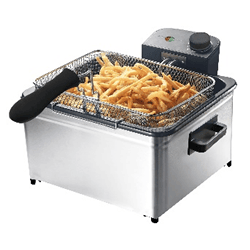 Elektrische Edelstahl-Fritteuse 5 Liter – 2000 Watt – Temperaturregelung