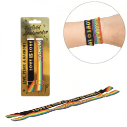 Festival-Armband „Love Peace and Harmony“, 2er-Set