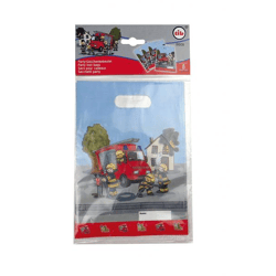 Feuerwehr - 8 Geschenkbeutel - 17 x 23 cm