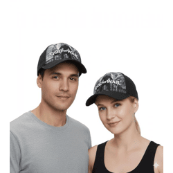 GOD OF WAR Unisex Trucker-Cap aus dem Gaming-Bereich Base-Cap mit Silhouette TC125186GCW0 Schwarz/Grau/Weiß