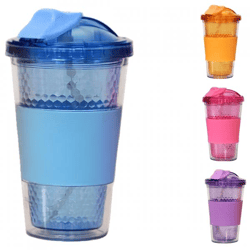 Green Canteen doppelwandige Wasserflasche 500 ml, 4er-Set in verschiedenen Farben