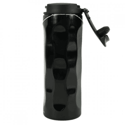 Green Canteen Edelstahl-Thermosflasche „Wave“, schwarz, 370 ml