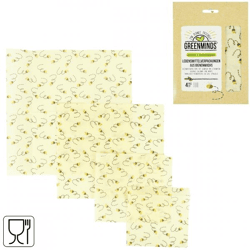 Greenminds Bienenwachsfolie 33 cm 4er Set