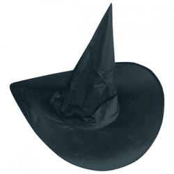 Halloween hat witch black 45 cm