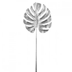 HBX künstlicher Zweig Monstera silber 72 cm