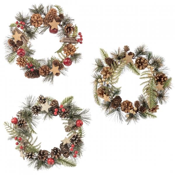 Hobby Flora DIY Weihnachtskranz 25 cm 7-fach sortiert