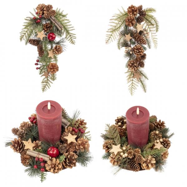 Hobby Flora DIY Weihnachtskranz 25 cm 7-fach sortiert