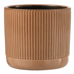 J-Line Blumentopf Serie L, braun, 17 cm