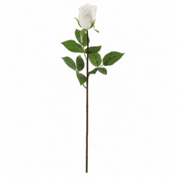 J-Line Kunstblume Rose, weiß, 74 cm