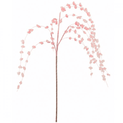 J-Line Kunstzweig zum Aufhängen „Blüte“, rosa, 120 cm