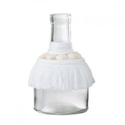 J-Line Vase „Schelp M“, weiß, 15 cm