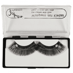 Jofrika cosmetics künstliche Wimpern schwarz/silber 7 cm B-choice VE500