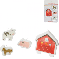Candles farm Barnyard 8 cm set of 4 pieces