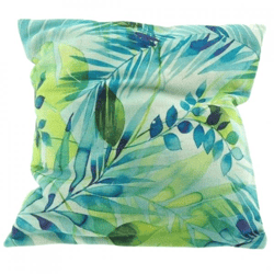 Kissen tropisch blau/grün 45 x 45 cm