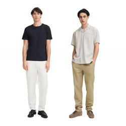 klassische CASUAL FRIDAY CFPandrup Herren Leinenhose aus Baumwolle Sommerhose 20505421 Beige oder Weiß