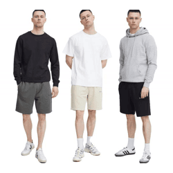 klassische SOLID SDHansi Herren Sweatshorts mit Kordelzug Shorts 21301143ME Schwarz, Beige oder Grau
