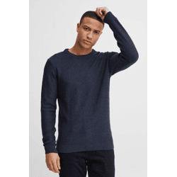 klassischer 11 PROJECT PRTill Fine Herren Feinstrickpullover mit Rundhals Strickpullover 21301004-ME-1940101 Blau