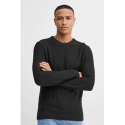 klassischer 11 PROJECT PRTill Fine Herren Feinstrickpullover mit Rundhals Strickpullover 21301004-ME-194008 Schwarz