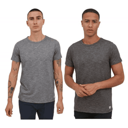 klassisches 11 PROJECT PRTullio Herren T-Shirt mit Rundhals Shirt 21300777 in Blau oder Schwarz