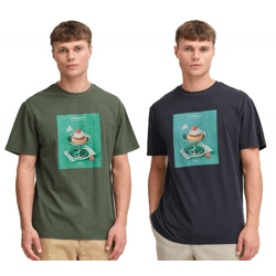 klassisches SOLID SDNong Herren T-Shirt mit Rundhals Shirt 21108418 Grün oder Schwarz