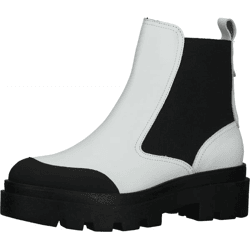 Komfortable FLY London Stiefelette Schlupfschuhe für Damen P144879 001 Weiß