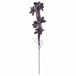 Künstlicher Zweig Schaumstoff bordeaux 100 cm