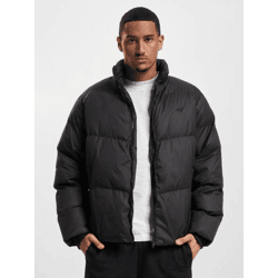 lässige DEF Herren Jacke Reißverschluss Rippbündchen Schwarz