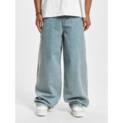 lässige DEF Herren Jeans Reißverschluss Taschen mit Baumwolle Blau