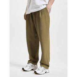 lässige DEF Herren Jeans Stretch Kordelzug Khaki
