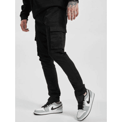 lässige Denim Project Herren Jeans Stretch mit Baumwolle Schwarz