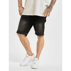 lässige Denim Project Herren Shorts Stretch Denim mit Baumwolle Schwarz