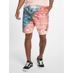 lässige Just Rhyse Herren Shorts Blau/Rot