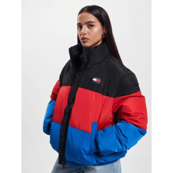 lässige Tommy Jeans Damen Jeans Reißverschluss Klettverschluss Schwarz