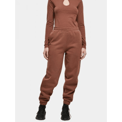lässige Urban Classics Damen Hose Kordelzug Taschen 300 g/m² Braun