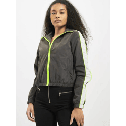lässige Urban Classics Damen Jacke Reißverschluss Taschen 116 g/m² Grau