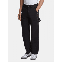lässige Urban Classics Herren Jeans Reißverschluss Taschen mit Baumwolle Schwarz