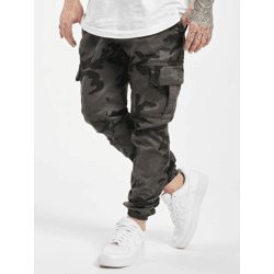 Casual URBAN CLASSICS Men's Stretch Jeans with Pockets, 312 g/m², Cotton Camouflage