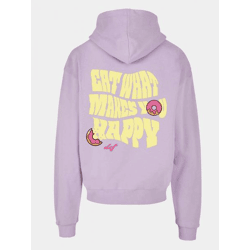 lässiger DEF Herren Hoodie Rippbündchen Kapuze 460 g/m² mit Baumwolle Violett