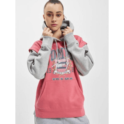 lässiger Tommy Hilfiger Damen Hoodie Kordelzug Rippbündchen mit Baumwolle Rosa