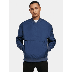 lässiger Urban Classics Herren Pullover Reißverschluss Taschen 68 g/m² Navy