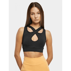 lässiges Urban Classics Damen T-Shirt Stretch 250 g/m² Schwarz