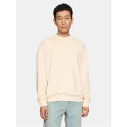 lässiges URBAN CLASSICS Herren Sweatshirt Oversize 280 g/m² mit Baumwolle Ecru-Weiß